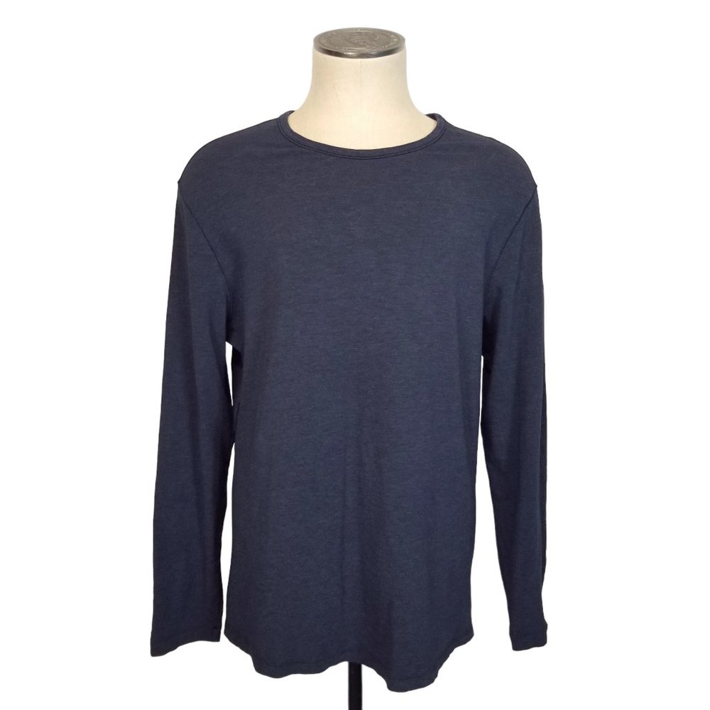 Lululemon Men's Long Sleeve Tee Heathered Dark Blue Size Extra Large